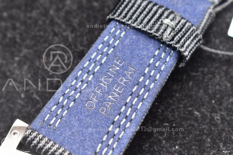 P.9010 Strap on Horn Edition Best Black Nylon Submersible Clone PAM984 VSF Dial Black Mike 1:1 1110